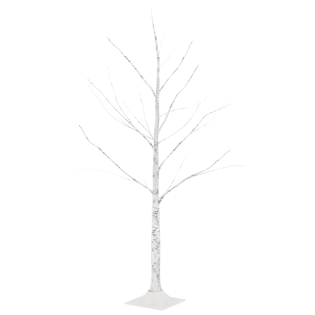 Vidaxl Berkenboom LED 48 LED LED teplá bílá 120 cm bílá