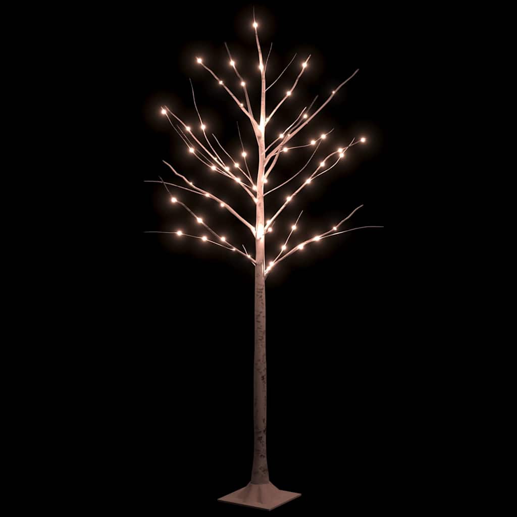 Vidaxl Berkenboom LED 72 LED WALM WHELI 150 cm bela