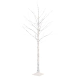 Vidaxl Berkenboom LED 96 LEDs warm weiß 180 cm Weiß