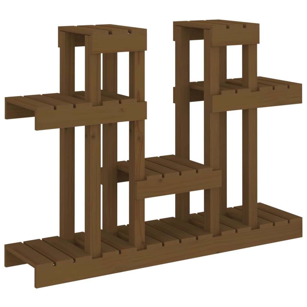 Vidaxl Plant Standard 104.5x25x77,5 cm Miele di pino solido marrone