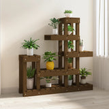 VIDAXL PLANT STANDARD 92X25X97 CM Festkiefer Honigbraun