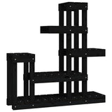 Vidaxl Plant Standard 92x25x97 cm Solid fyrretræ sort