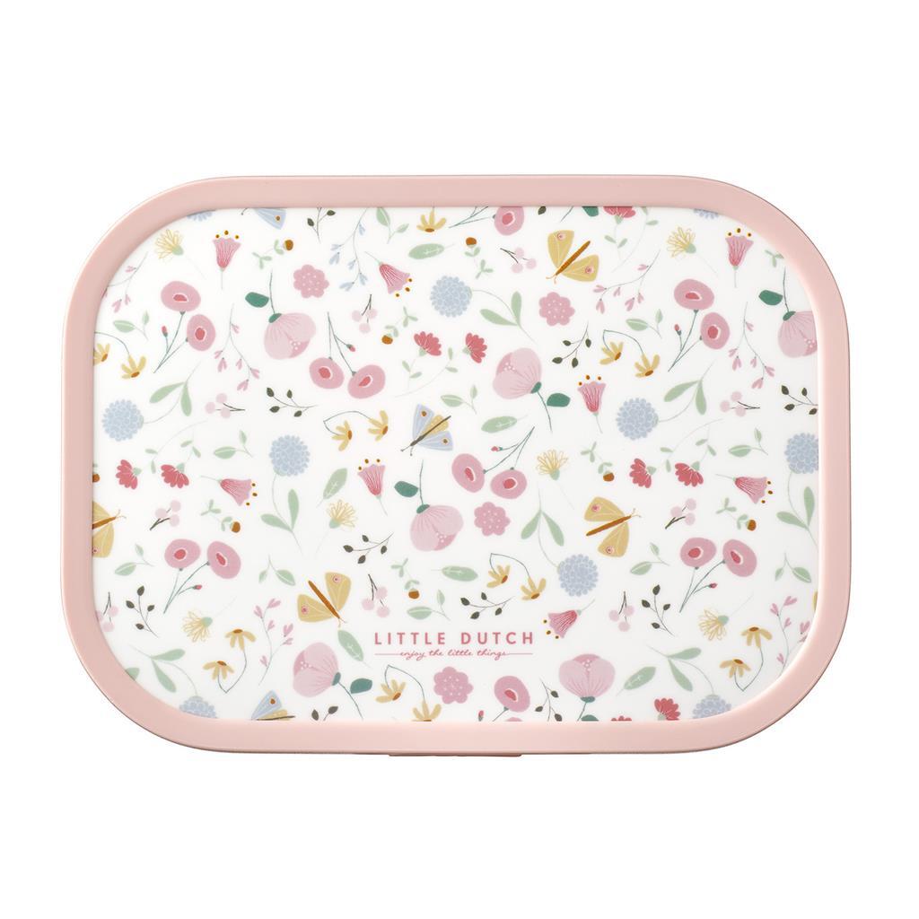 Mepal Campus Lunchbox Little Dutch Blumen und Schmetterlinge rosa weiß