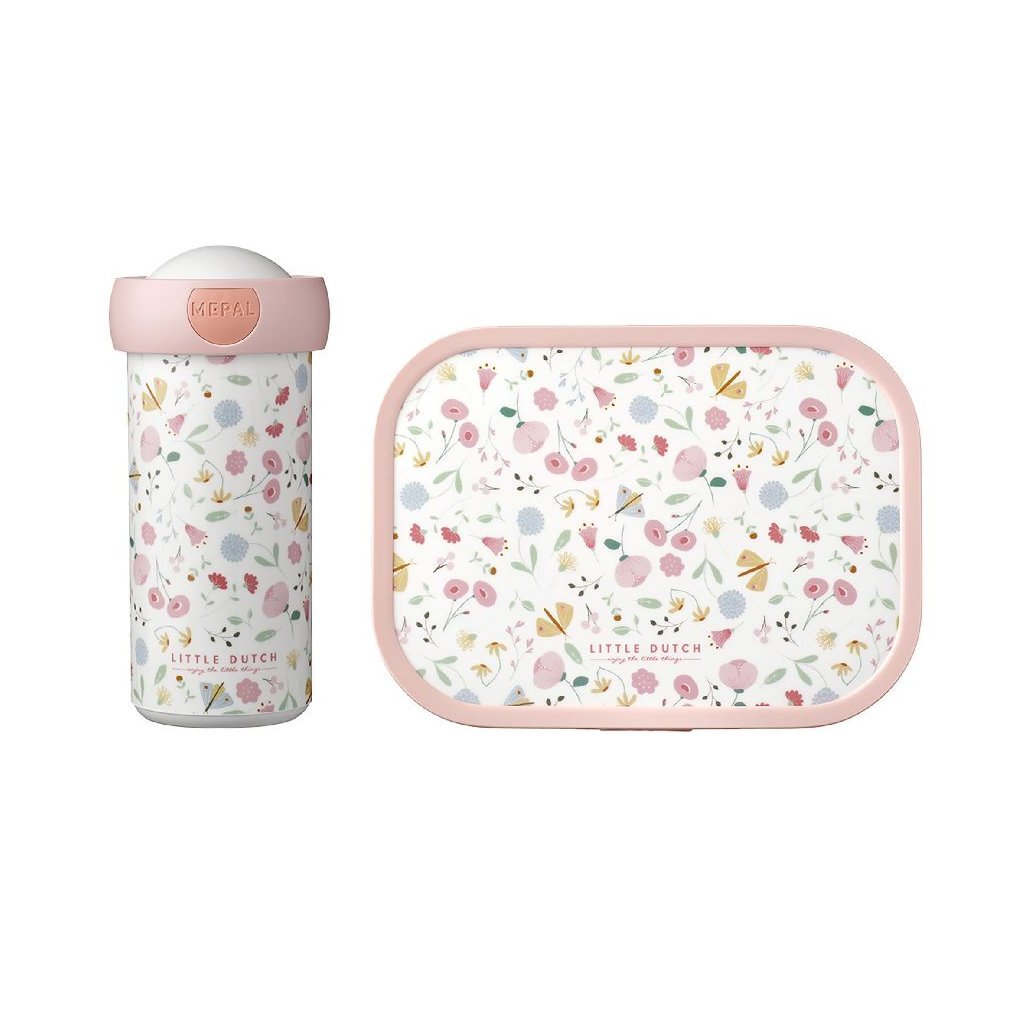 MEPAL -Mittagessen Set kleine holländische Blumen und Schmetterlinge