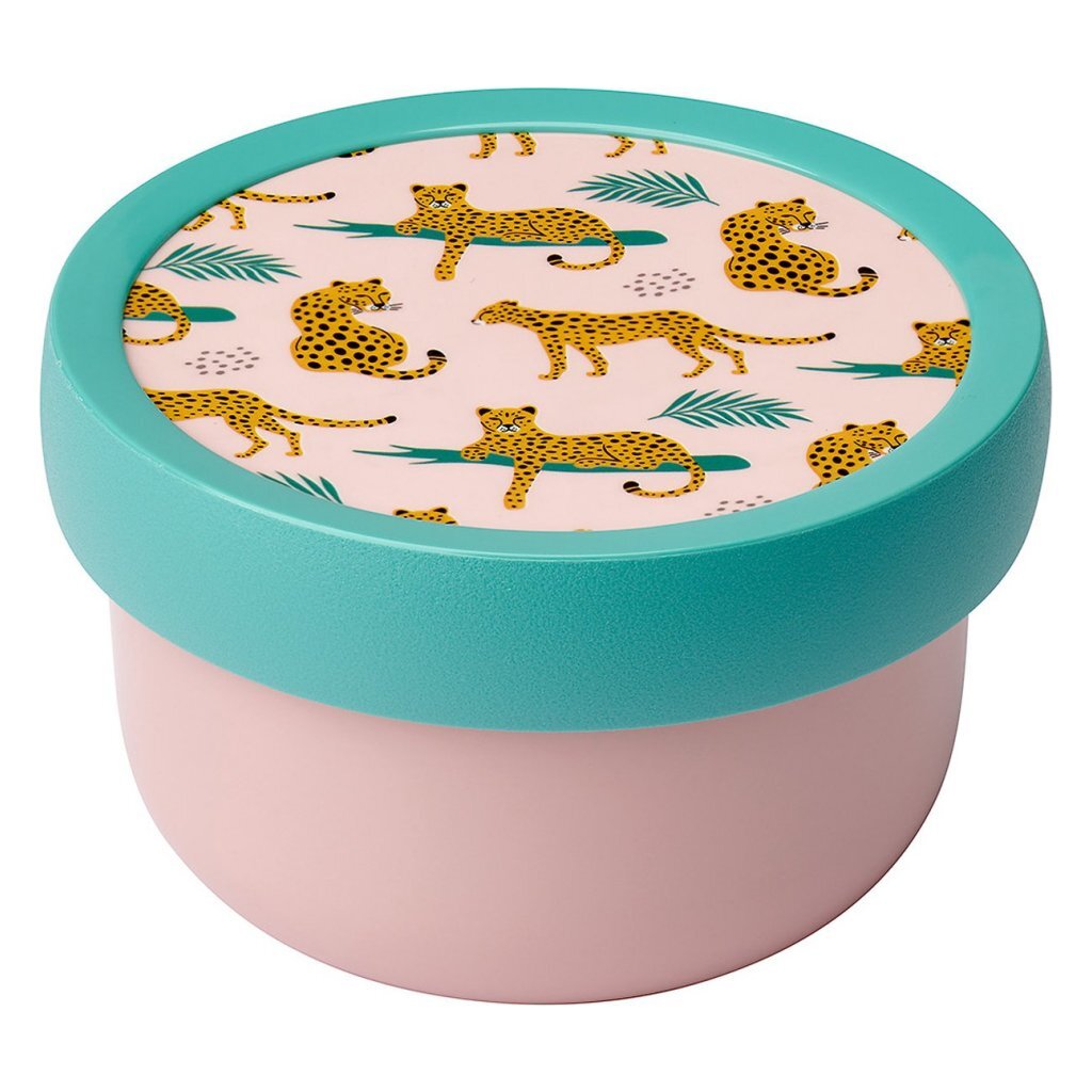 Malpal Campus Fruuchtbox Leopard 300 ml gréng Pink