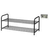 Solutions de rangement Rack à chaussures avec 2 couches 91x35x38,5 cm