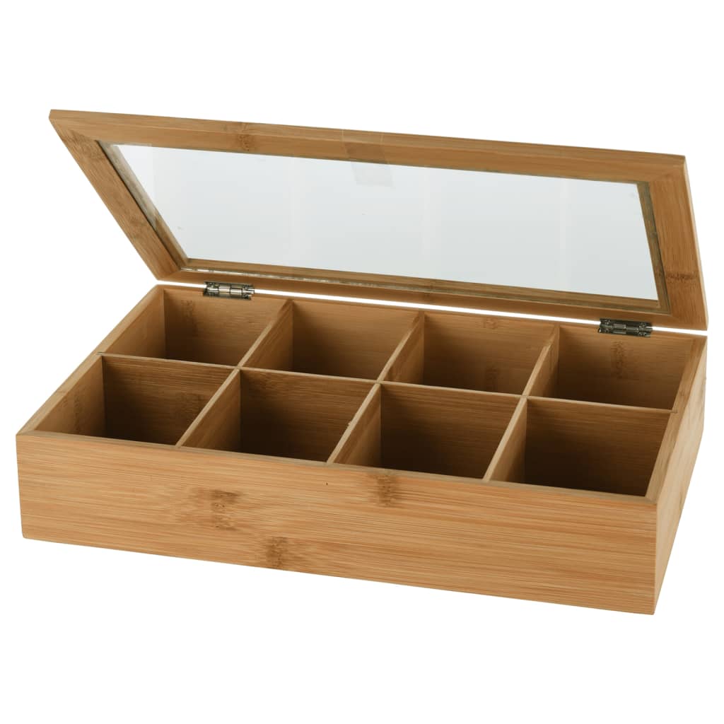 Excellent Houseware Houseware Tea box with 8 compartments of bamboo