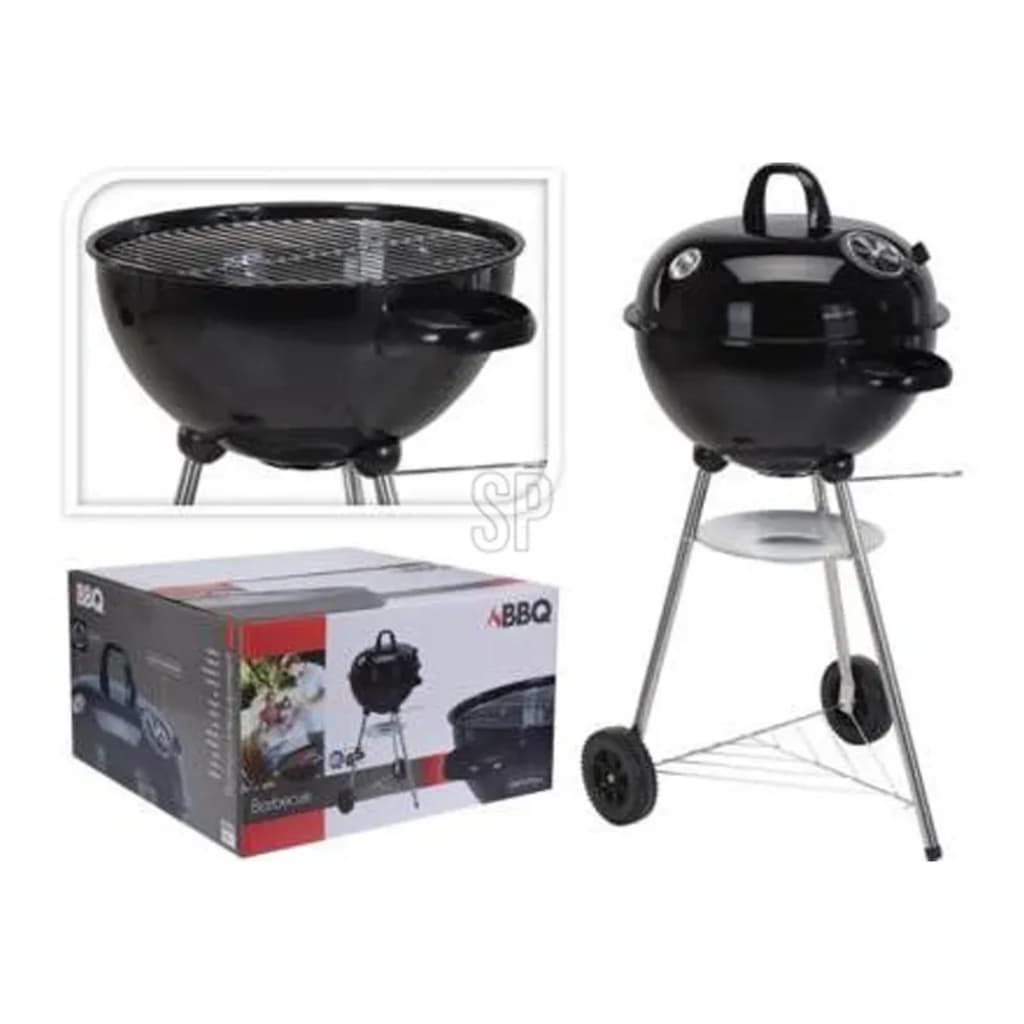 Progarden grill sfärisk svart