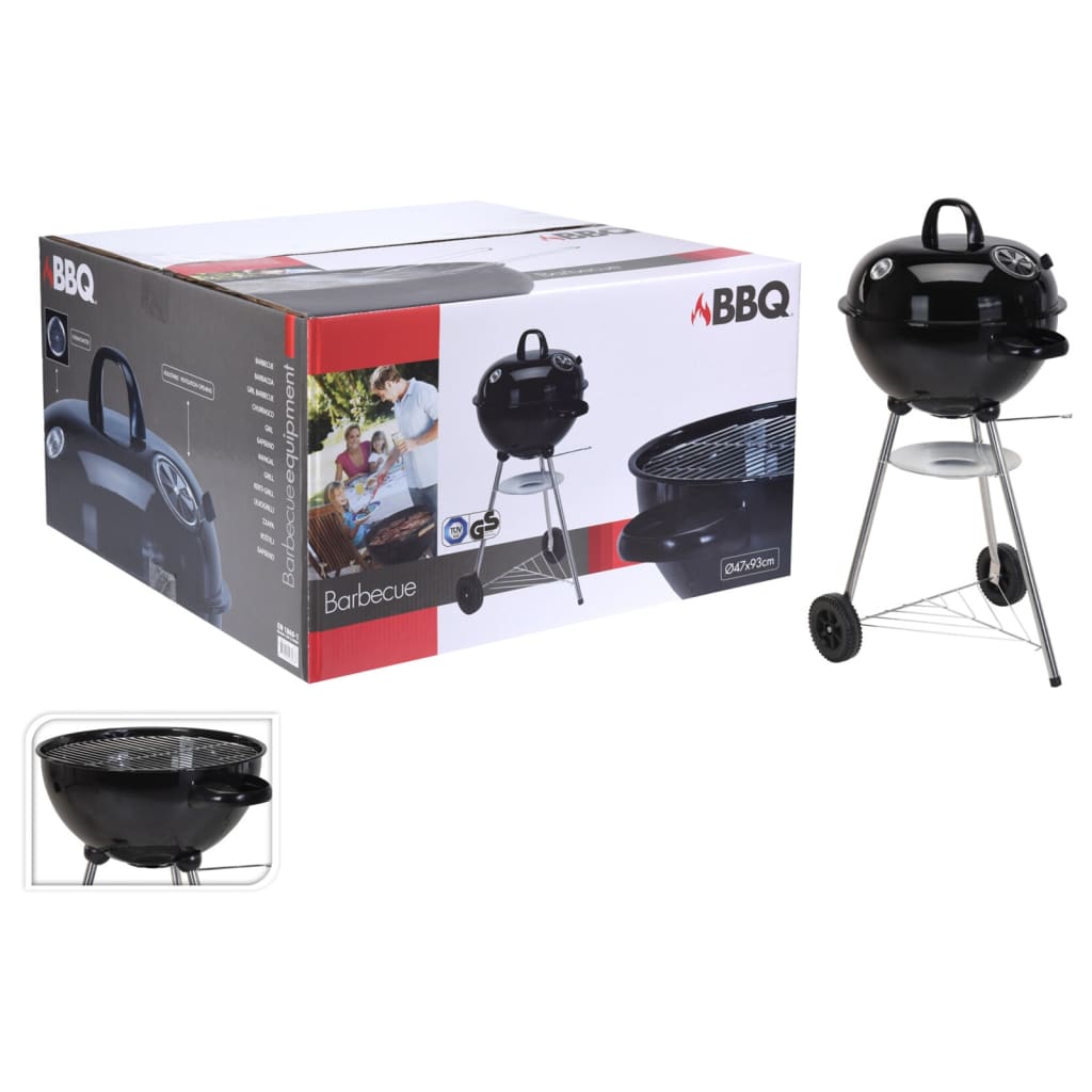 Progarden grill sfärisk svart