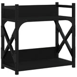 Vidaxl-printer står 2-lag 40x20x40 cm forarbejdet træ sort
