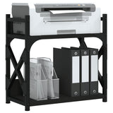 Vidaxl-printer står 2-lag 40x20x40 cm forarbejdet træ sort