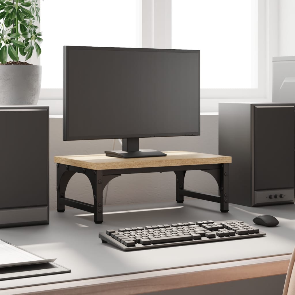 Vidaxl Monitor Standard 37x23x14 cm Colorato di quercia in legno elaborato