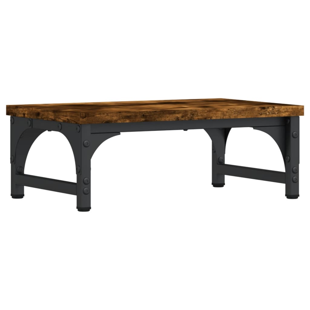 Vidaxl Monitor Standard 37x23x14 cm Colore di quercia affumicata in legno elaborato