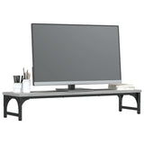 Vidaxl Monitor Standard 85x23x15,5 cm Forarbejdet trægrå sonoma eg