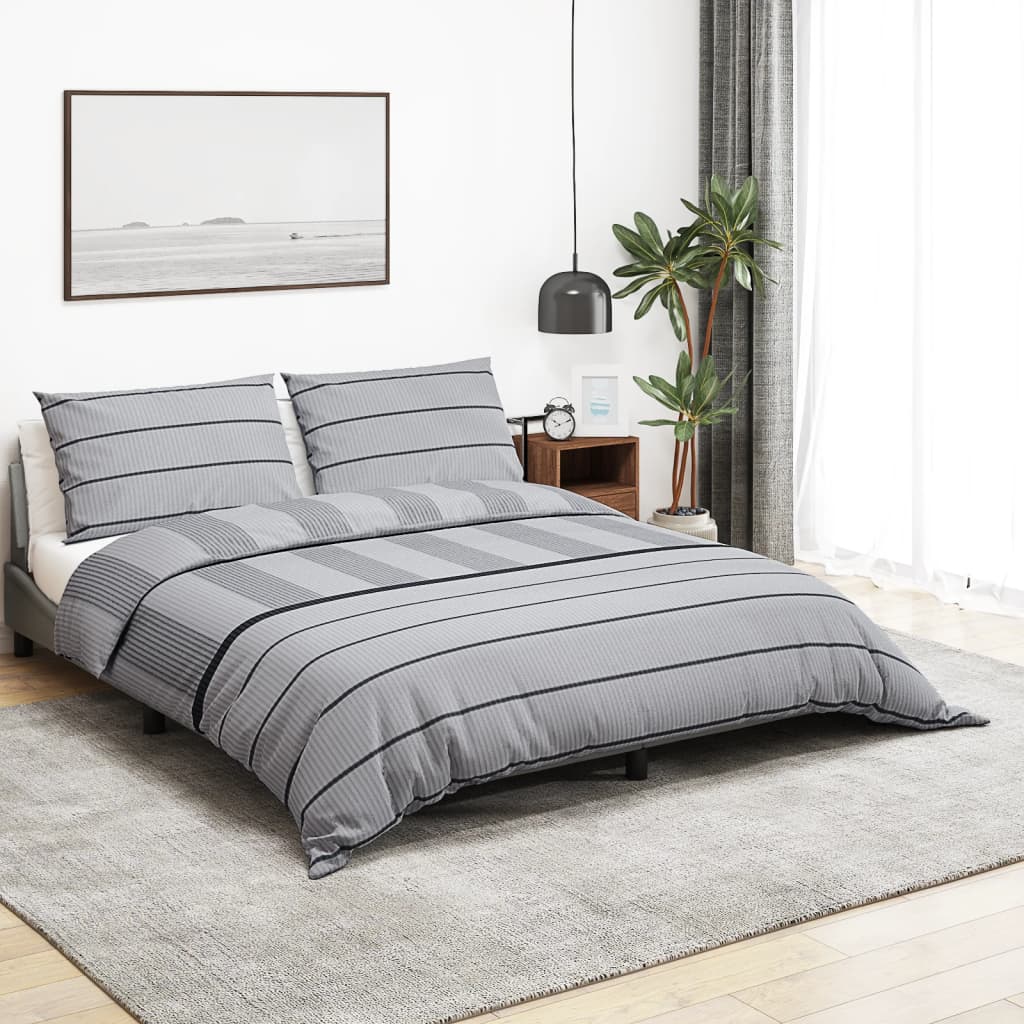 Sada přesun Vidaxl Druvet Set 140x200 cm Cotton Grey