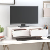 Monitor vidaxl stoi 50 x 27x15 cm stałą sosną białą