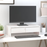 Monitor vidaxl stoi 50 x 27x15 cm stałą sosną białą