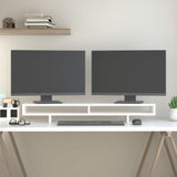 Vidaxl monitor Standard 100x27x14 cm trdno borov belo belo
