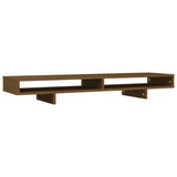 VidaXL Monitor standard 100x27x14 cm Solid pine honey brown