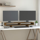 VidaXL Monitor standard 100x27x14 cm Solid pine honey brown