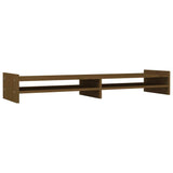 Vidaxl Monitor Standard 100x27x15 cm Solid furu honningbrun