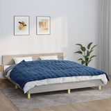 Vidaxl Svage tæppe 155x220 cm 11 kg stofblå
