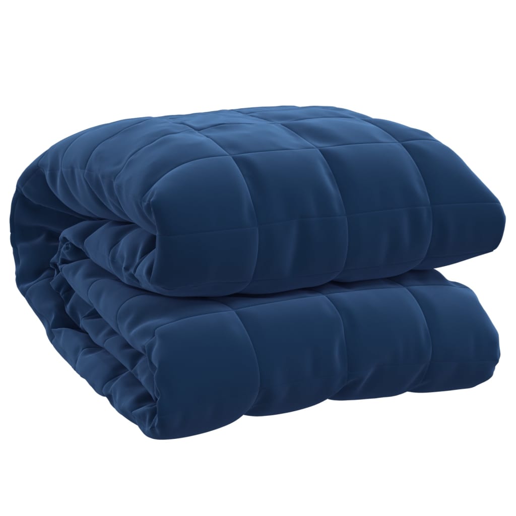 Vidaxl Weakage Teppe 220x235 cm 11 kg stoffblått