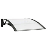 VIDAXL DOTREK BANIEPY 100x75 cm Polykarbonát černý a průhledný