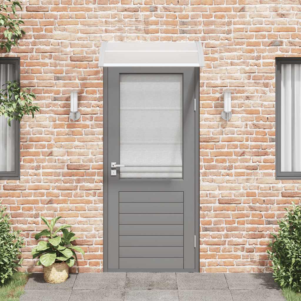 Vidaxl Port Canopy 100x75 cm in policarbonato grigio e trasparente