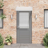 Vidaxl Port Canopy 100x75 cm in policarbonato grigio e trasparente