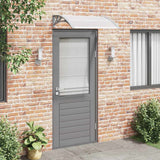 Vidaxl Port Canopy 100x75 cm in policarbonato grigio e trasparente