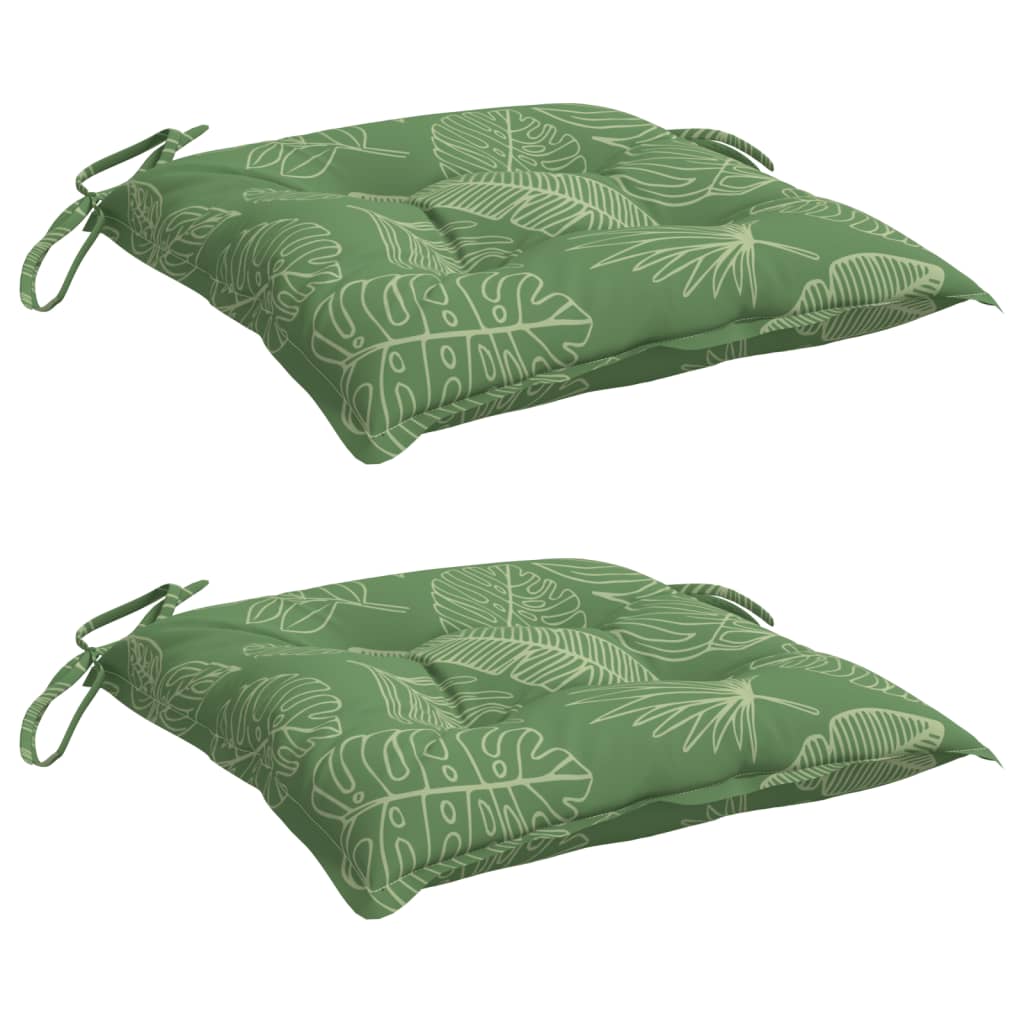 VIDAXL BLAZIralce 2 PCS Vzorec listov 40x40x7 cm tkanina