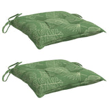 VIDAXL BLAZIralce 2 PCS Vzorec listov 40x40x7 cm tkanina