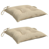 Vidaxl pallepuder 2 St 50x50x7 cm Oxford stof beige