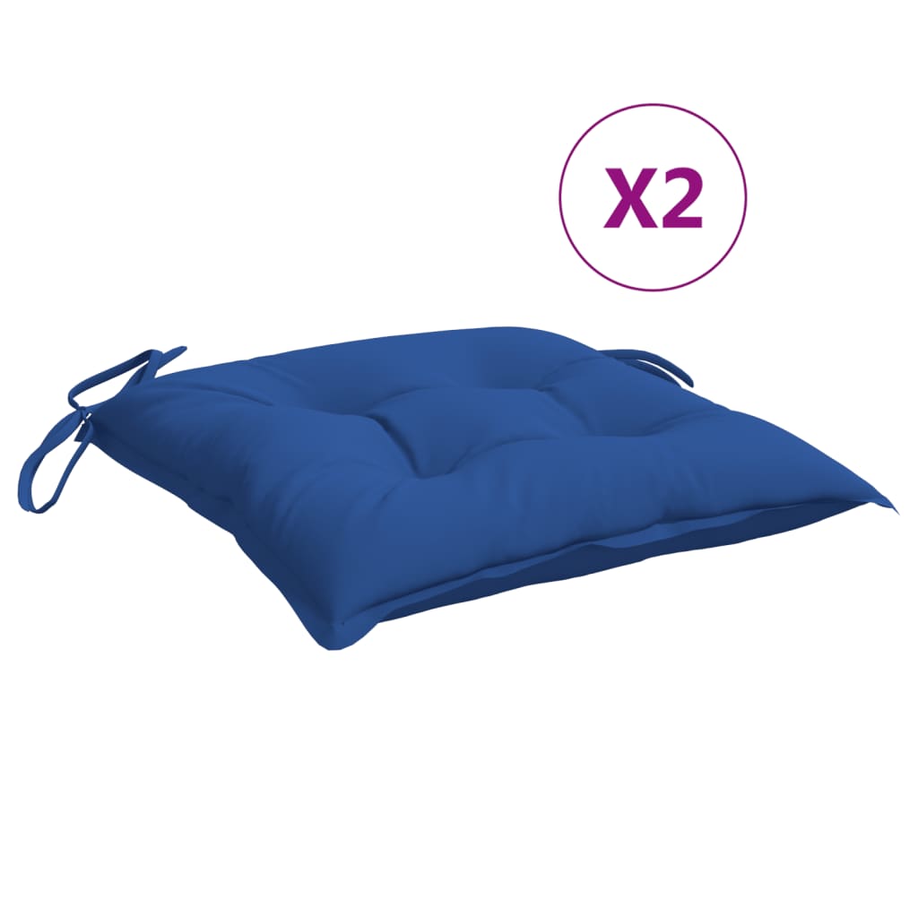Vidaxl Palettenkissen 2 ST 50x50x7 cm Oxford Stoff blau