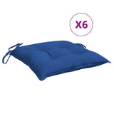 Vidaxl Palettenkissen 6 ST 50x50x7 cm Oxford Stoff blau