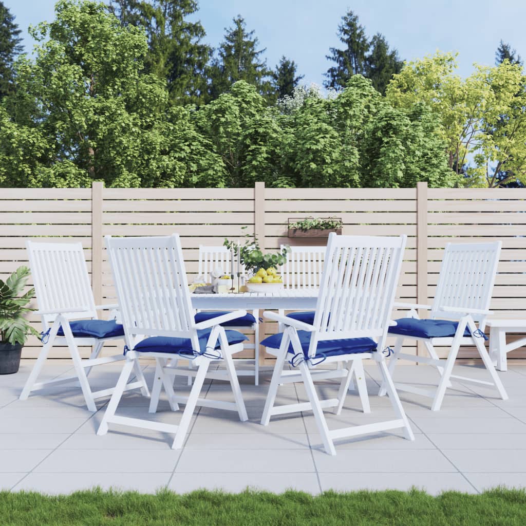 Vidaxl Palettenkissen 6 ST 50x50x7 cm Oxford Stoff blau