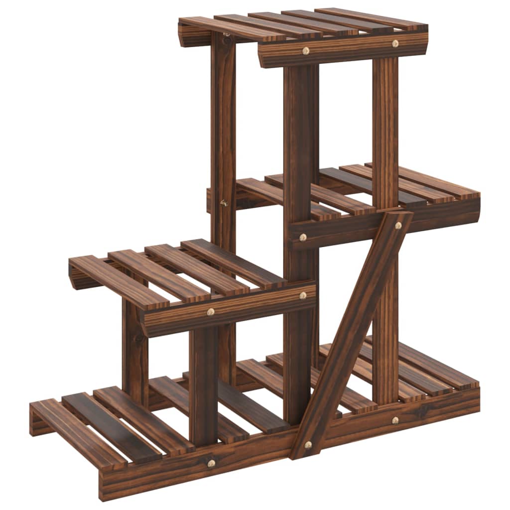 Estándar de planta Vidaxl 58x25x51 cm de pino sólido