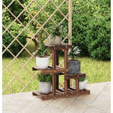 Estándar de planta Vidaxl 58x25x51 cm de pino sólido