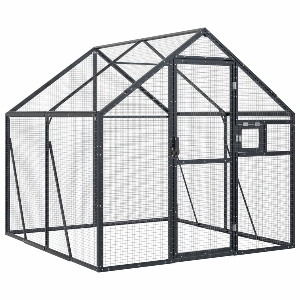 Vidaxl Viaviar 1.79x2x1.85 m Aluminium -Anthrazit -ausgelöst