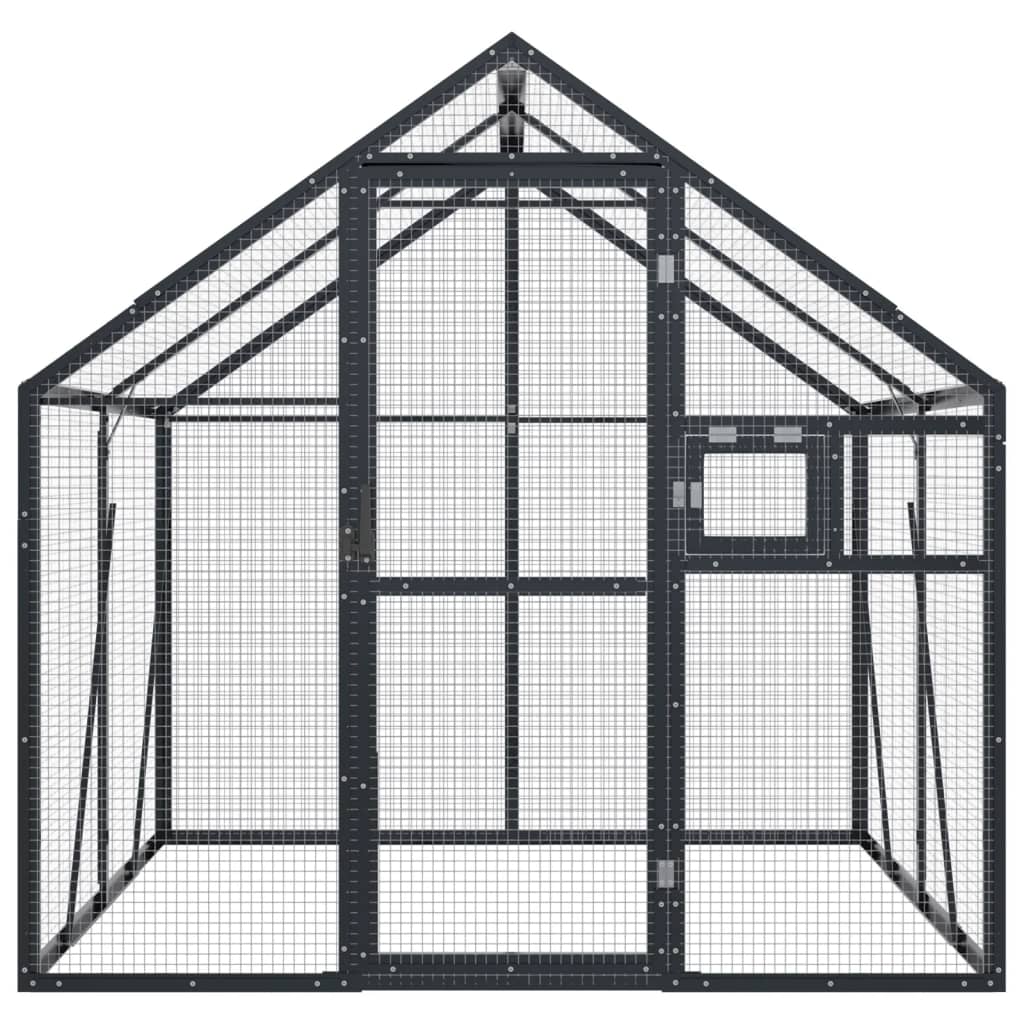 Vidaxl Viaviar 1.79x2x1.85 m Aluminium -Anthrazit -ausgelöst