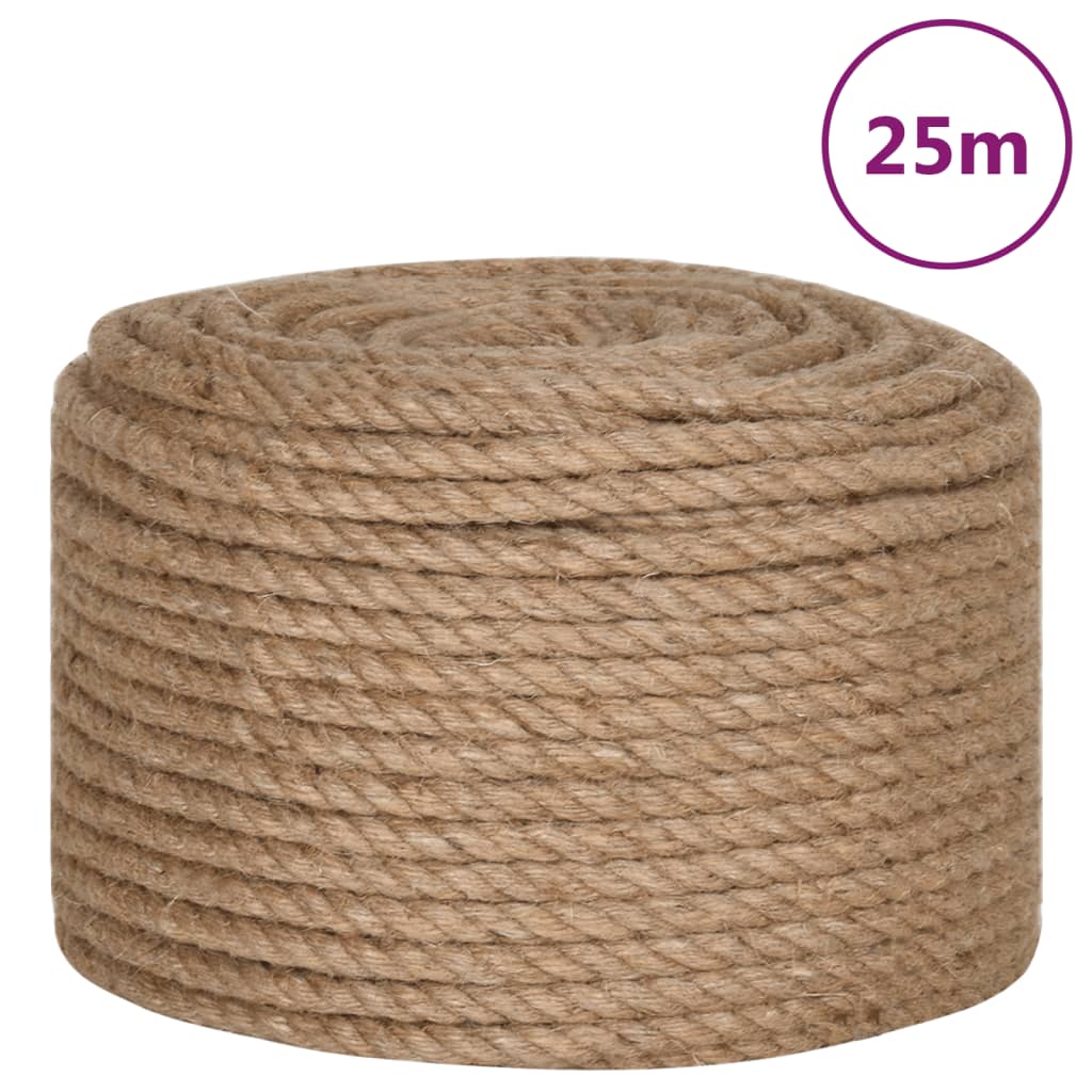Vidaxl -Seil 25 m lang 14 mm dicker Jute