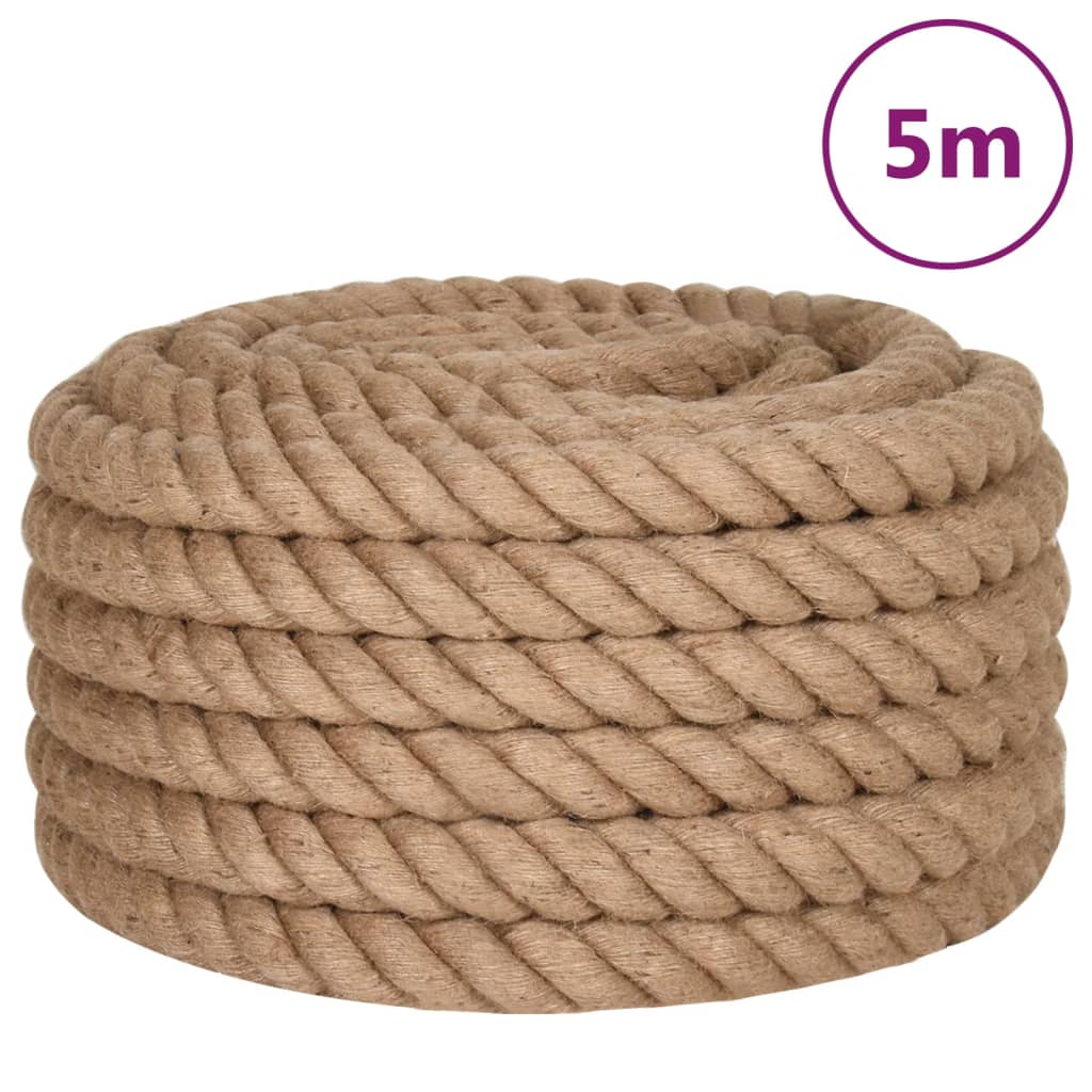 Vidaxl Rope 5 m laang 36 mm décke Jute