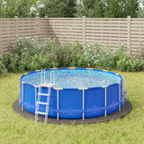 Sol de piscine vidaxl Ø366 cm en polyester géotextile gris clair