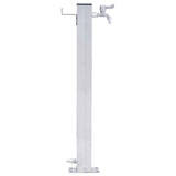 Colonna d'acqua Vidaxl quadrata da 100 cm in acciaio inossidabile