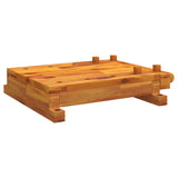 Vidaxl Table Bench z Vice 52x44x9,5 cm Solid Acacia Wood