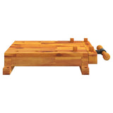 Vidaxl Table Bench z Vice 52x44x9,5 cm Solid Acacia Wood