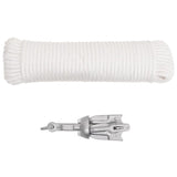 Vidaxl Anker mat Rope fällt 0,7 kg vun trimtally galvaniséierter Goss
