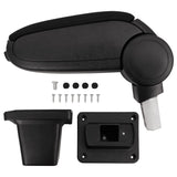 Vidaxl Armrest 14x33x (32-48,5) cm ABS sort