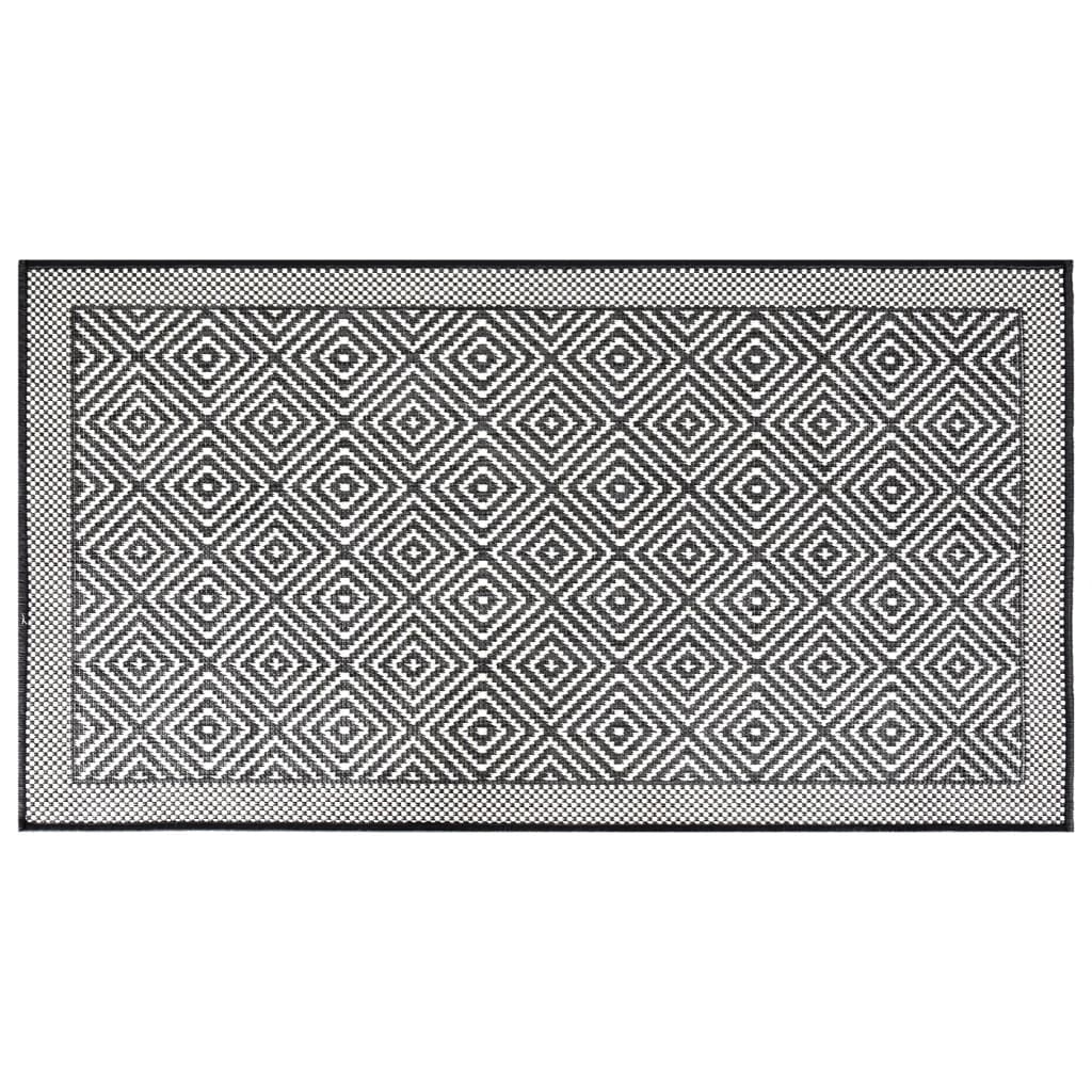 Vidaxl mimo koberec reverzibilní 80x150 cm šedá a bílá